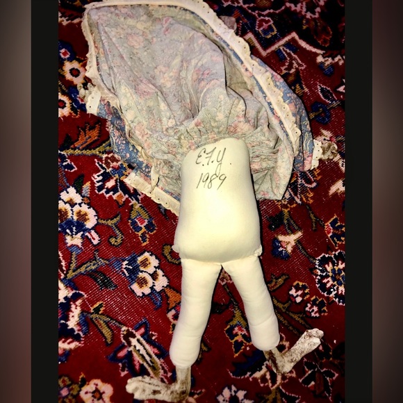 1989 Vintage Cape Cod Artisan Hand Made Baroque Rabbit Head Baby Doll - Picture 5 of 10